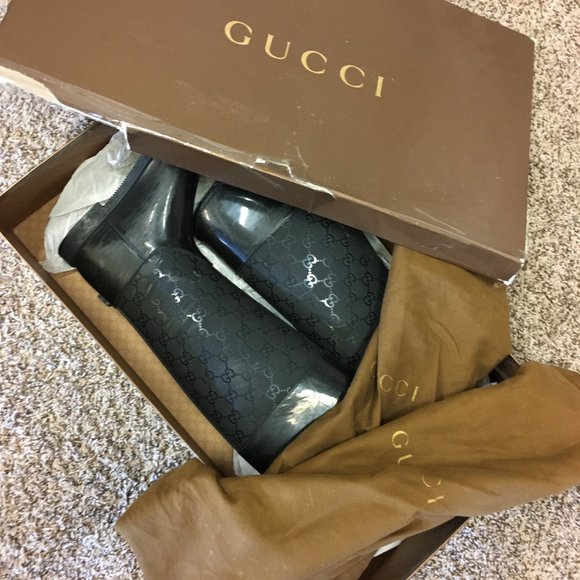 Women Gucci Rain Boots size 36 (US 6) - Picture 1 of 10